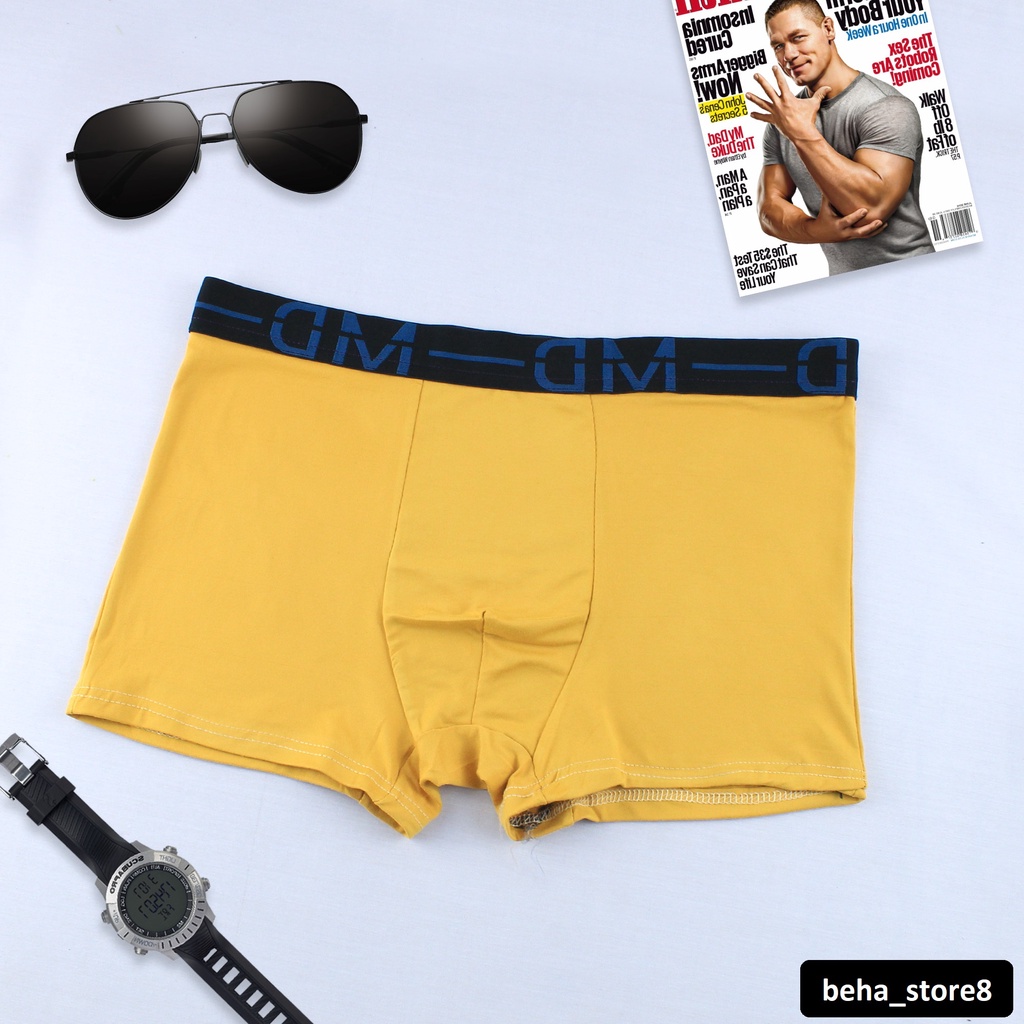 Boxer Cd Import Polos Karet Motif Bahan Katun Adem
