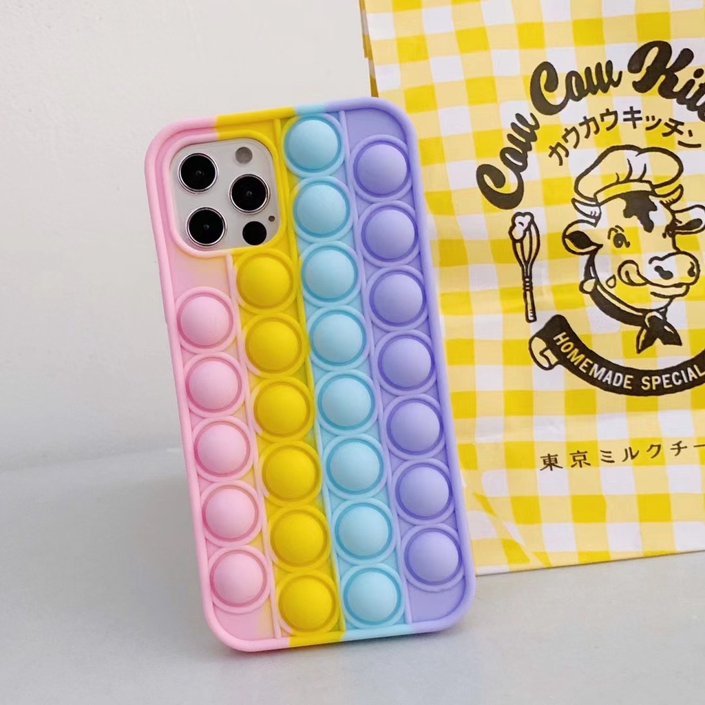 Soft Case Silikon Desain Kartun Pelangi 3d Untuk Iphone 12 Pro Max 12 Mini 11 Pro Max 4 4s 5 5s 6 6s 7 8 Plus Se 2020 X Xs Max Xr