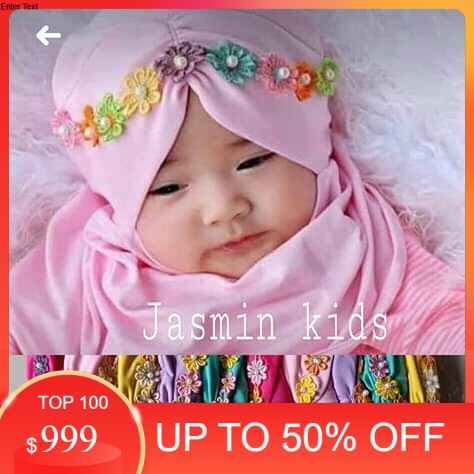 PROMO jilbab anak  MOTIF JASMINE  kerudung bayi  hijab  baby & kids  PUSAT GROSIR CICALENGKA