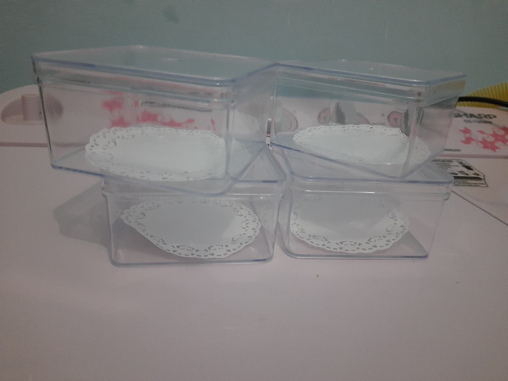 Eceran Kotak Kosong Dessert Box Tiramisu Cup Puding Kotak 9x9x5cm Minimum Beli 4 Kotak