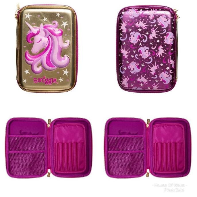 

SMIGGLE GOLD HARDTOP PENCIL CASE - TEMPAT PENSIL SMIGGLE