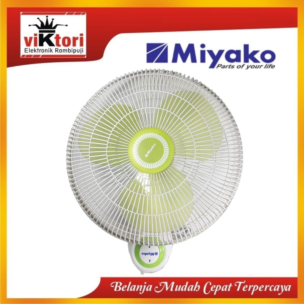 KIPAS MIYAKO KAW1662PL/ WALL FAN MIYAKO / KIPAS DINDING / KIPAS TEMBOK / KIPAS ANGIN MIYAKO / KIPAS 
