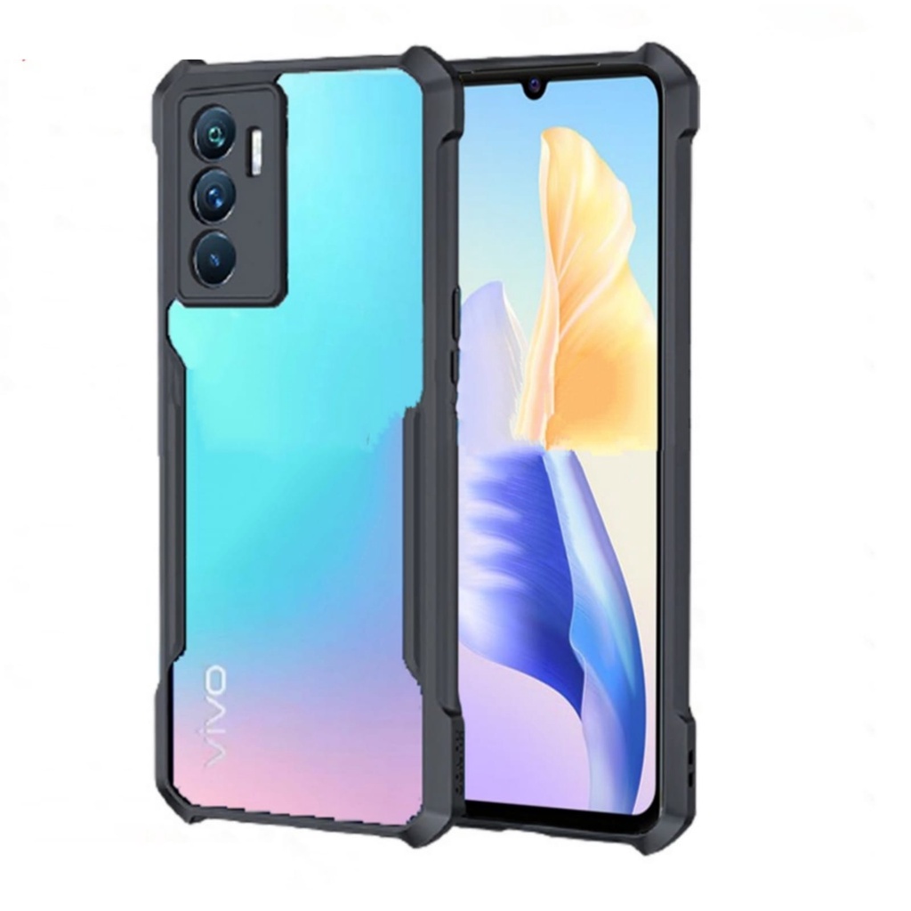 CASE VIVO IQOO Z7 5G V27E V23E V20 V20 SE V23 5G SOFTCASE SHOCKPROOF TRANSPARAN CAMERA PROTECT CASING