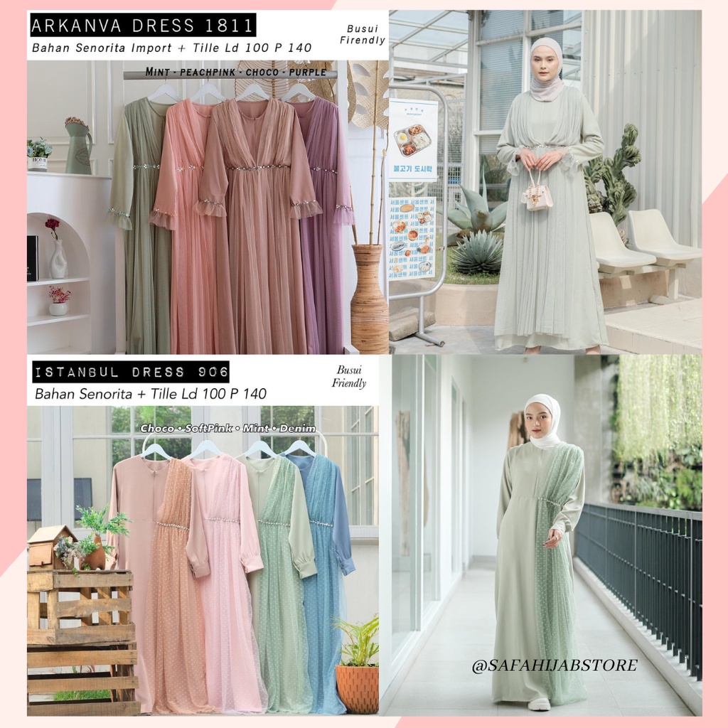 DRESS PESTA MINT SAGE / GAMIS KONDANGAN / DRESS BRIDESMAID