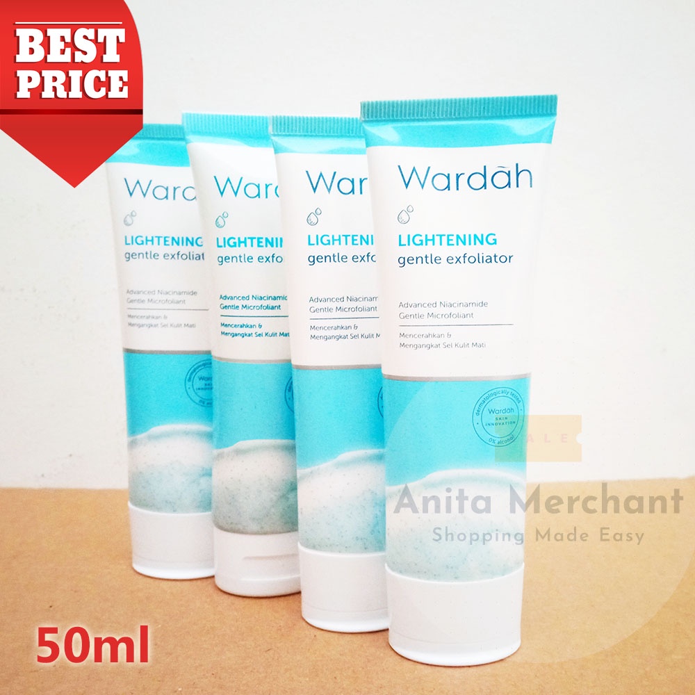 Wardah Lightening Gentle Exfoliator 50g (Pencuci Muka Scrub)