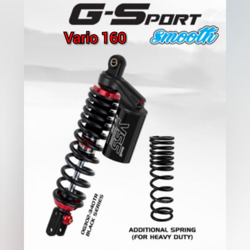 Shockbreaker Vario 160 YSS G-Sport Black series 340mm Honda Vario 160 YSS Gsport Vario160 Black Edit