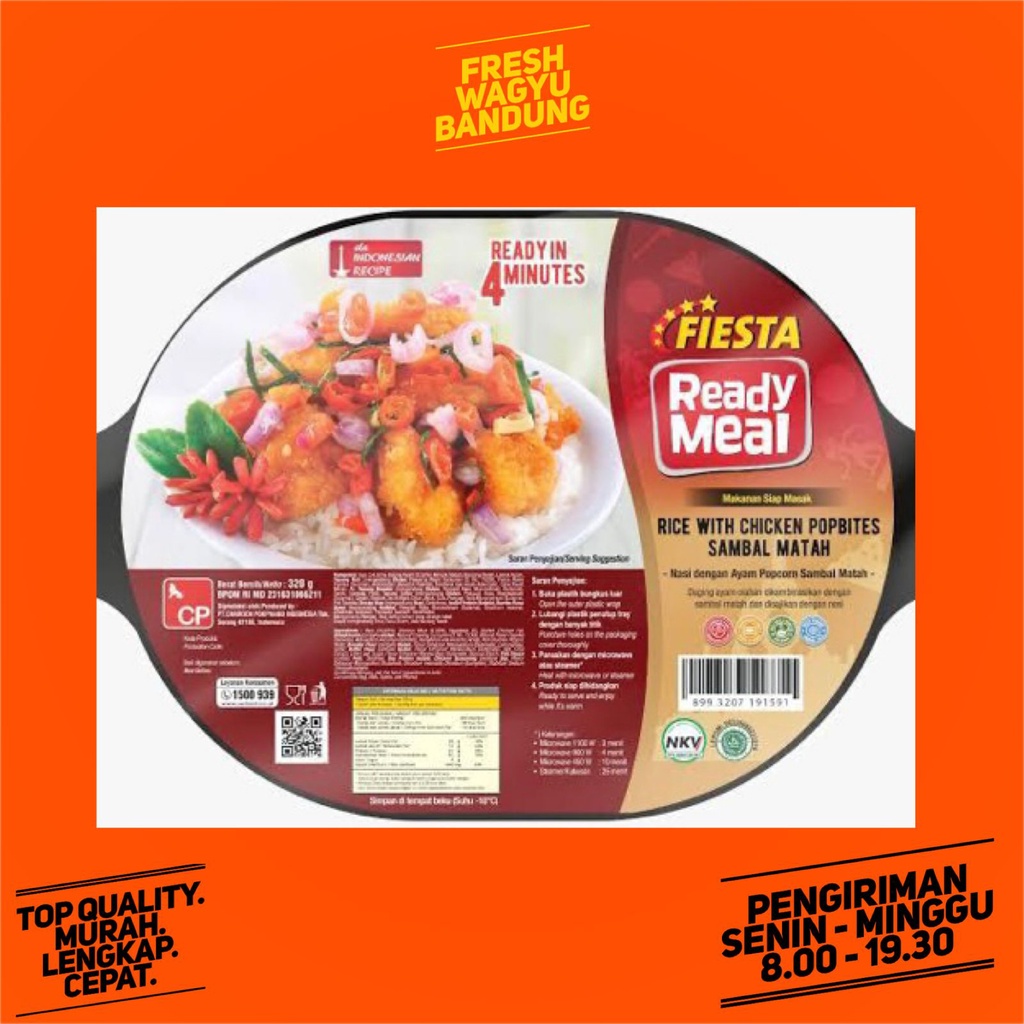 

FIESTA READY MEAL NASI AYAM SAMBAL MATAH Rice Chicken Pop Bites