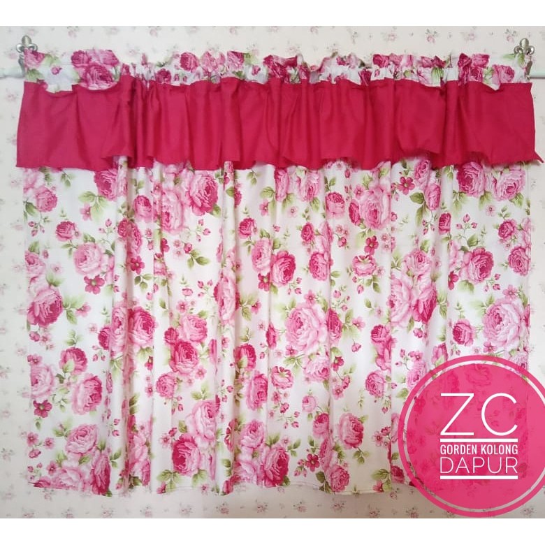 Gorden kolong meja dapur / gorden kolong dapur / gorden meja dapur / gorden kolong / gorden shabby /