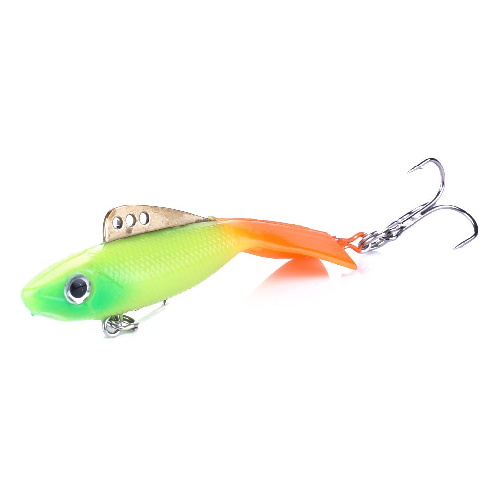 Hengjia 1pc Umpan Pancing Softlure Bentuk Ikan Imitasi 19g / 6.5cm Bahan Pvc Untuk Musim Dingin