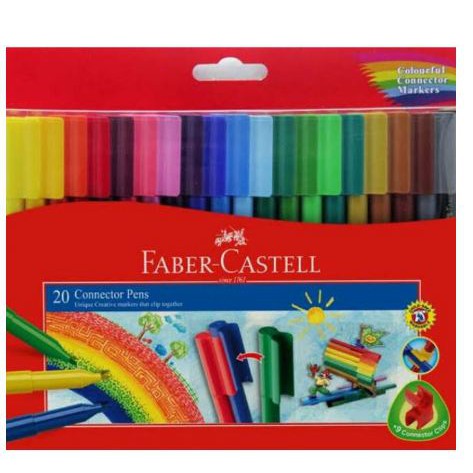 [BERKREASI] -  Faber Castell Connector Pen 20 Warna