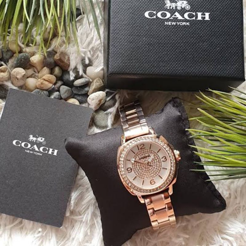 COACH WOMEN STEEL STRAP ROSE GOLD (C14501669)