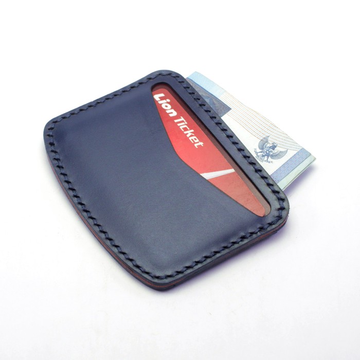 dompet kartu dua warna card wallet - slim wallet jahit tangan PHWL490