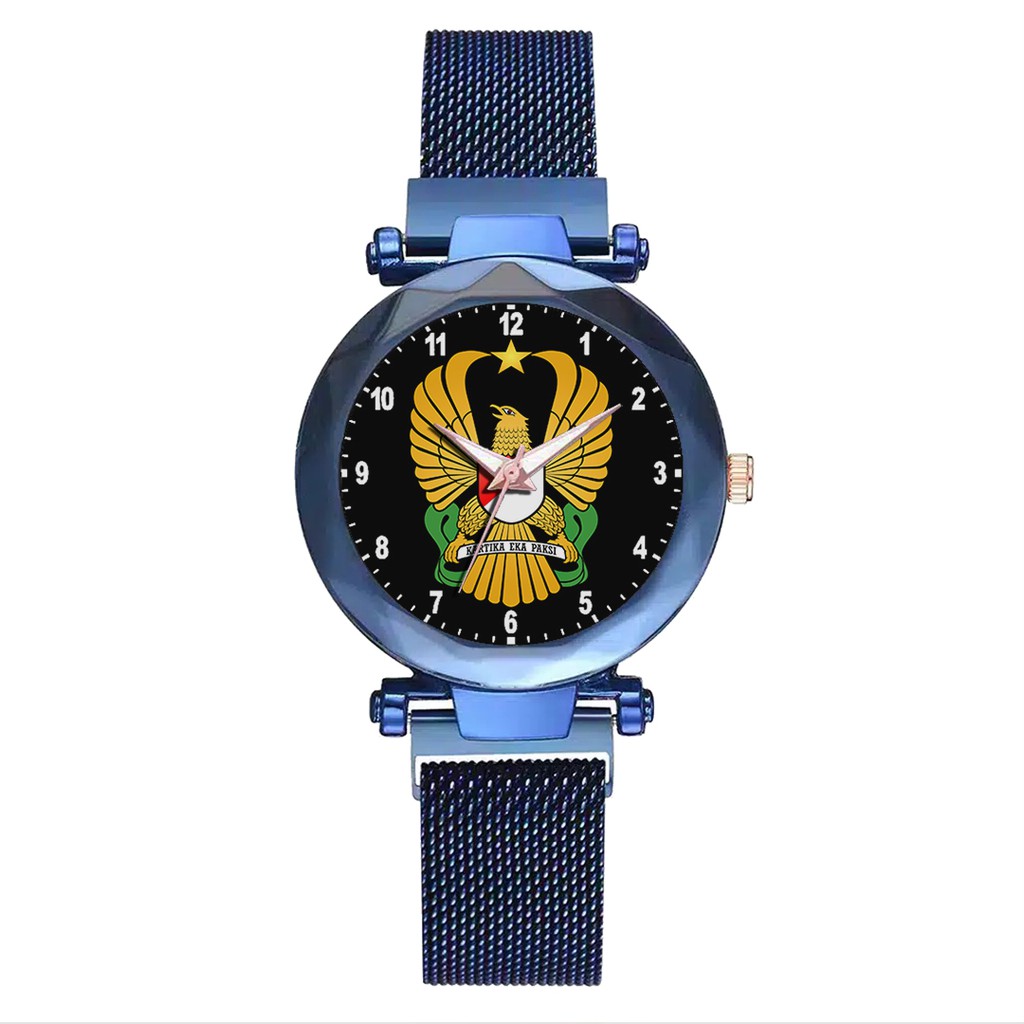 Jam Tangan Wanita Custom - TNI AD MOTIF 2 Free Box &amp; Batre Cadangan