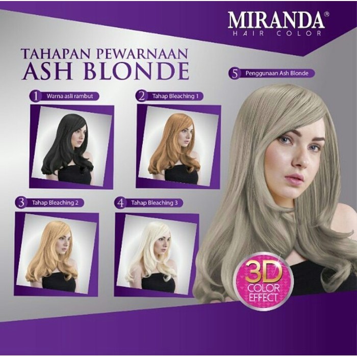 MIRANDA Premium Hair Color Cream 30mL + Peroxide 30mL Semir Cat rambut (VH)