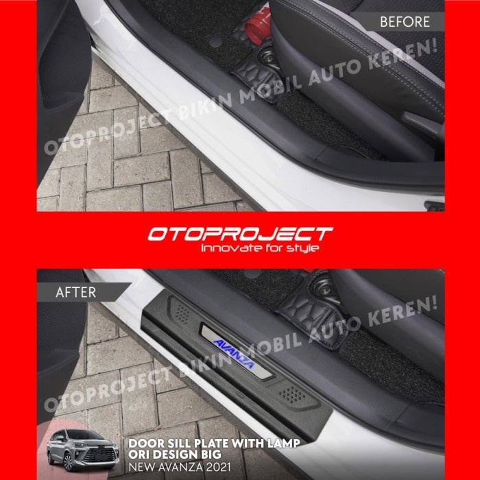 Sillplate Samping Avanza 2022 Door Sill Plate Mobil Ori Big Desaign