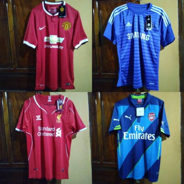 Jersey Retro Liga Inggris & Madrid 13/14