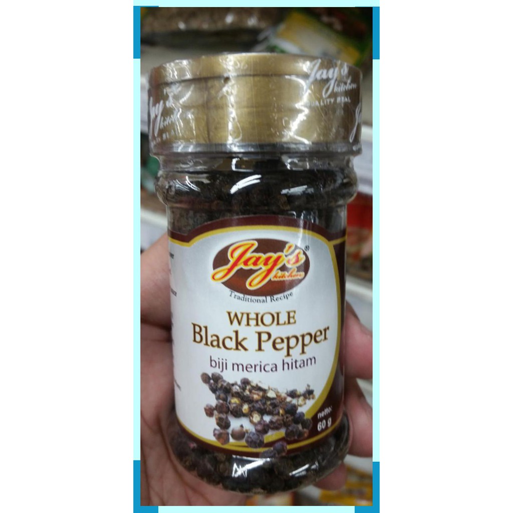 

Jays kitchen | whole black pepper | biji merica hitam utuh | 60 gram