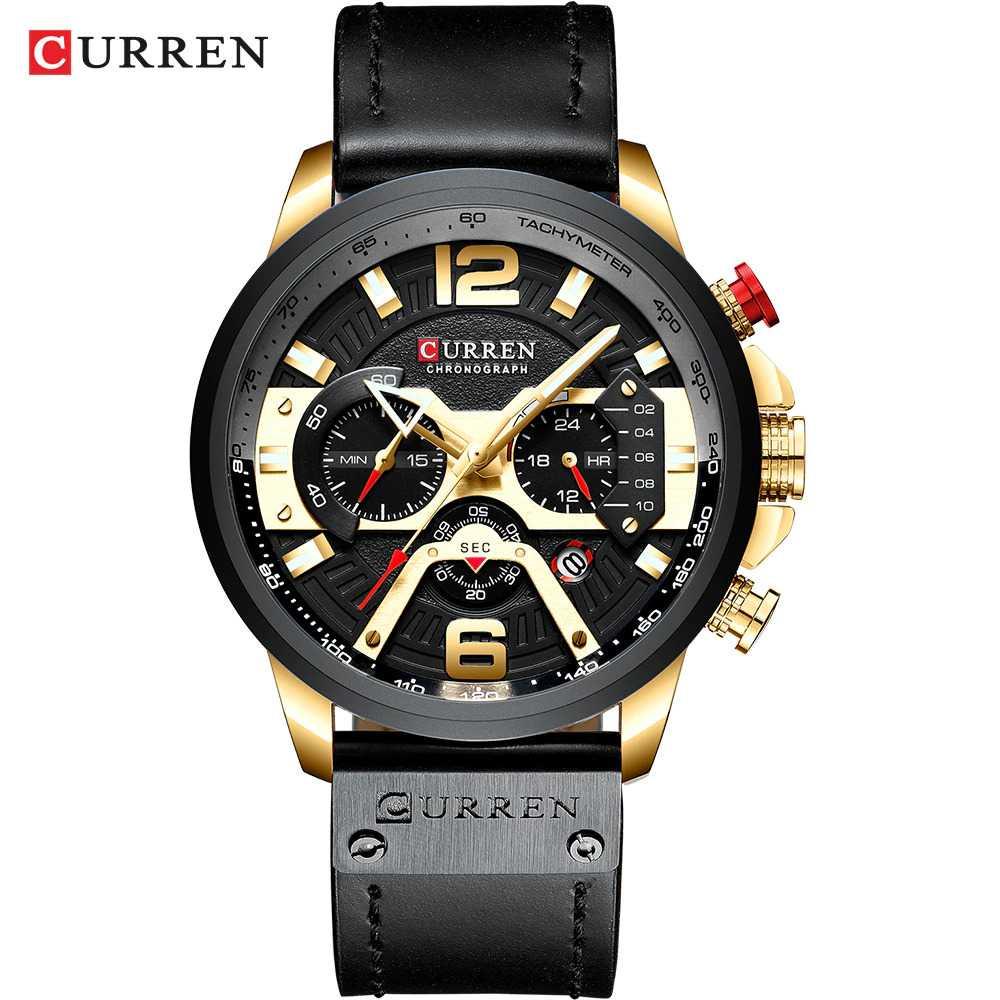 CURREN Jam Tangan Mechanical Pria Automatic Movement - 8329