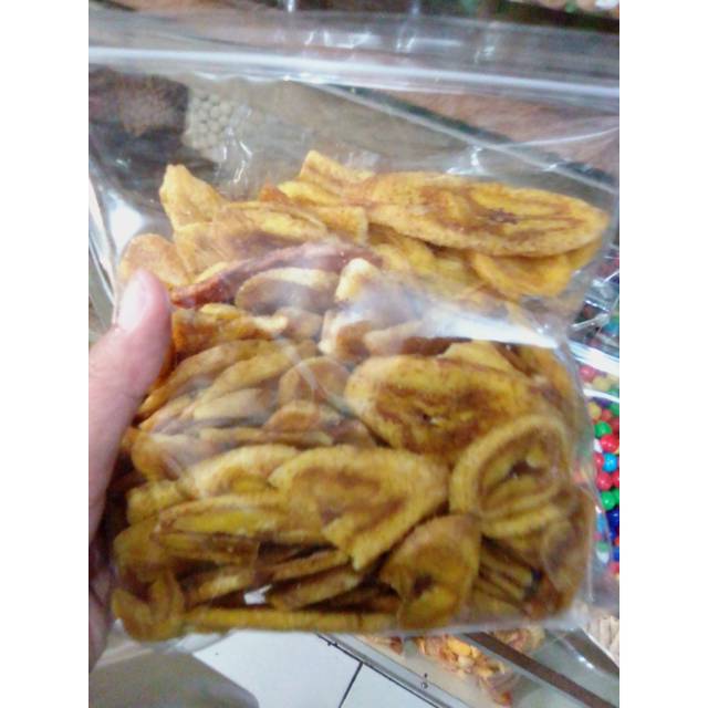 

Keripik pisang manis kemasan