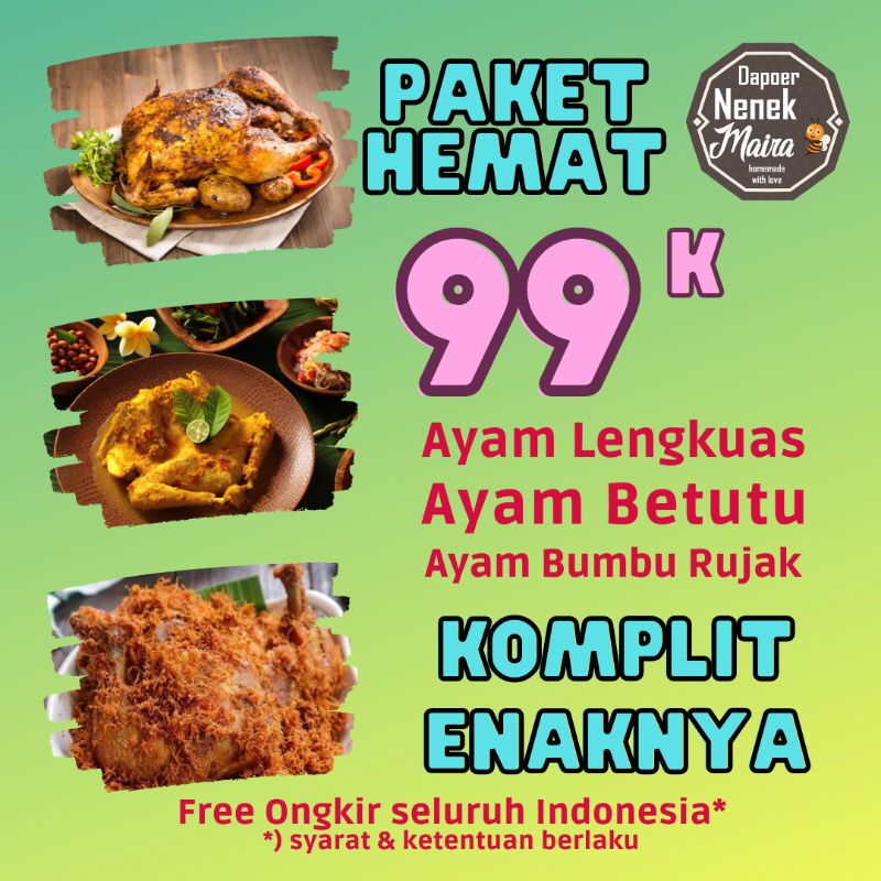 

Tebus Murah Frozen Chicken by Dapoer Nenek Maira (Paket Hemat)