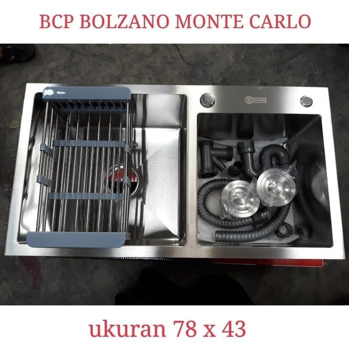 Sink bolzano Montecarlo / ( 2 Bowl) Komplit