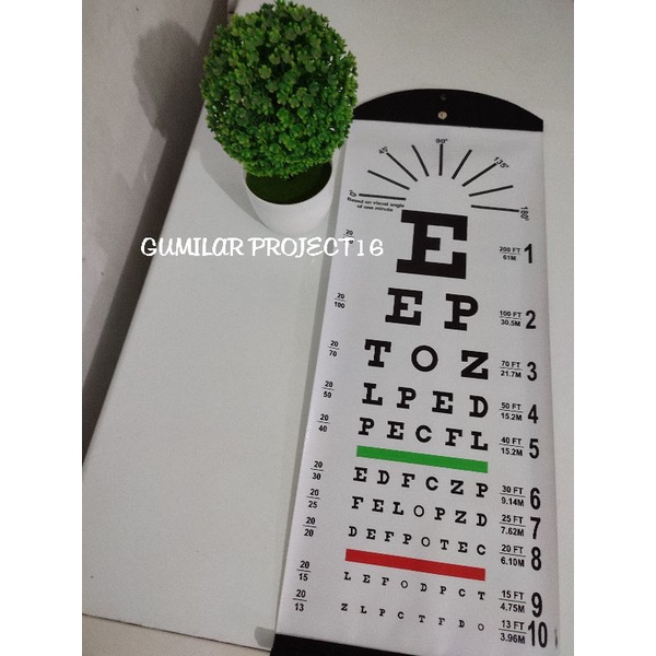 Grosir (SSC) SNELLEN CHART / TEST MATA Premium Termurah