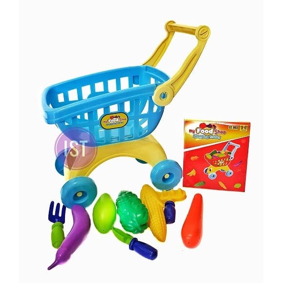 mwn.toys My Food Shop Shopping Trolley No.ST.003