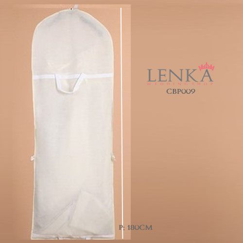 [PRODUK TERLARIS] PELINDUNG GAUN DRESS PESTA PENGANTIN TAS COVER PUTIH CBP009