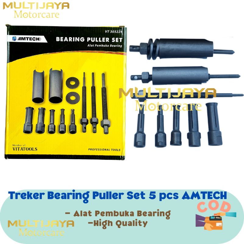 Treker Bearing Puller Set 5 pcs - Treker Bearing Tanam - Treker Lepas Bearing Dalam - Separator Disassembler