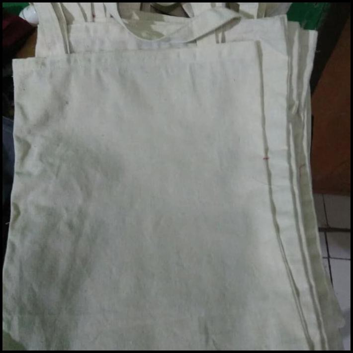 TAS KANVAS BROKEN WHITE KANVAS PUTIH POLOS/KANVAS BEST SELLER
