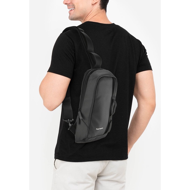 Tas Hush Puppies ORIGINAL 41149 Selempang Slempang Slingbag Sling Bag Bahu Ori Branded Asli Pria Cow