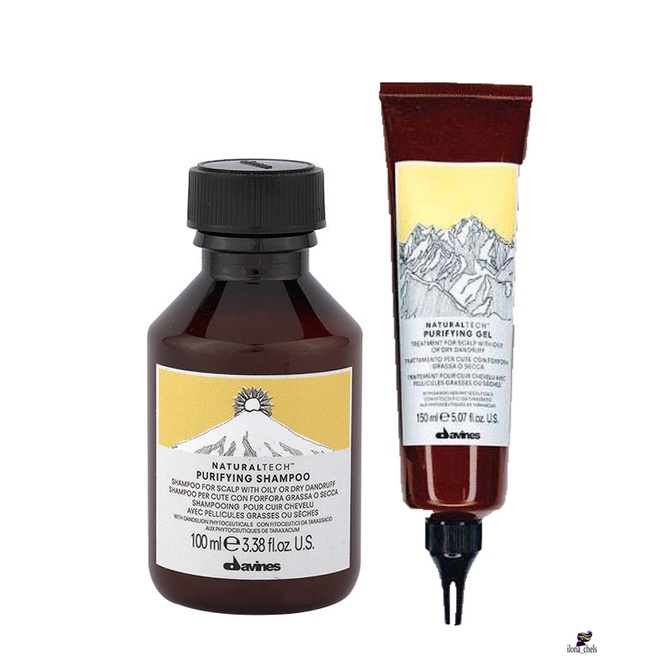 Davines Purifying Shampoo 100ml + Davines Purifying Gel 150ml