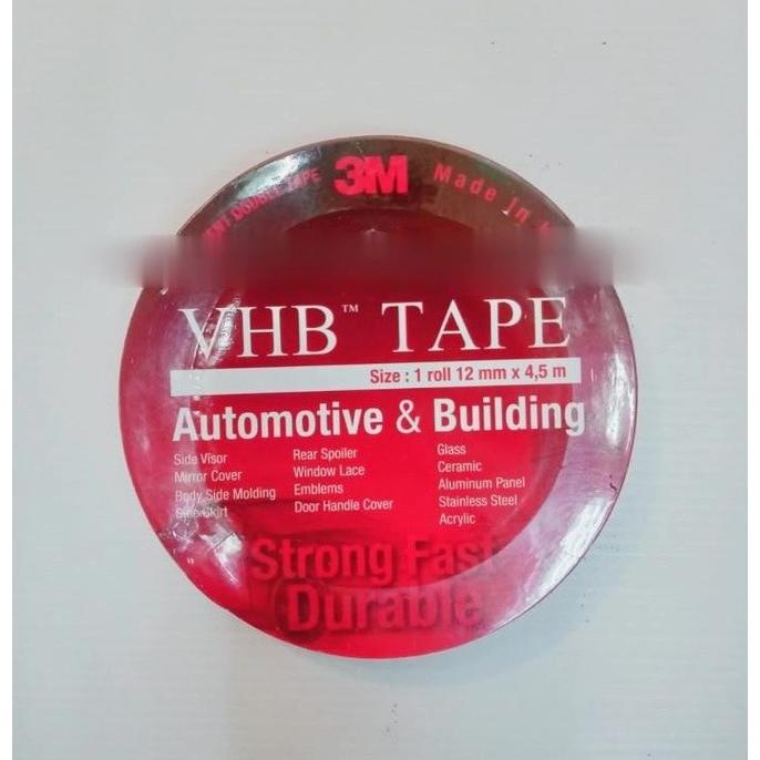 

(BISA COD) GME TP 10 Double Tape 3M VHB 12 mm x 4.5 m ORIGINAL - DOUBLE FOAM TAPE PRODUK TERBATAS Kode 818