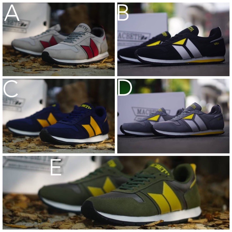 PROMO SEPATU SNEAKERS PRIA MACBETH USA BNIB