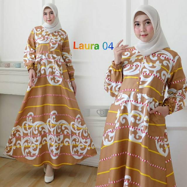 Gamis dress Laura syari Real pic