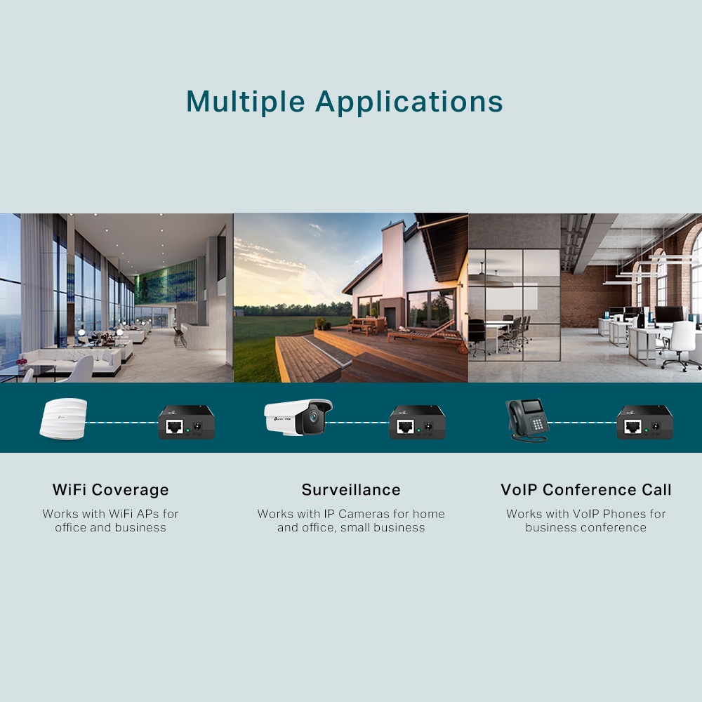 TP-LINK TL-POE150S INJECTOR - Injector POE TP Link POE150S Gigabit