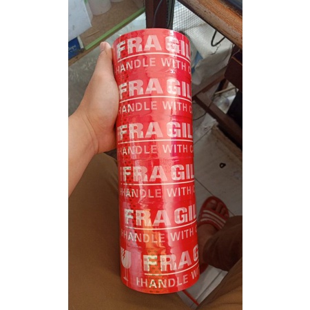 

lakban fragile merah 50 meter