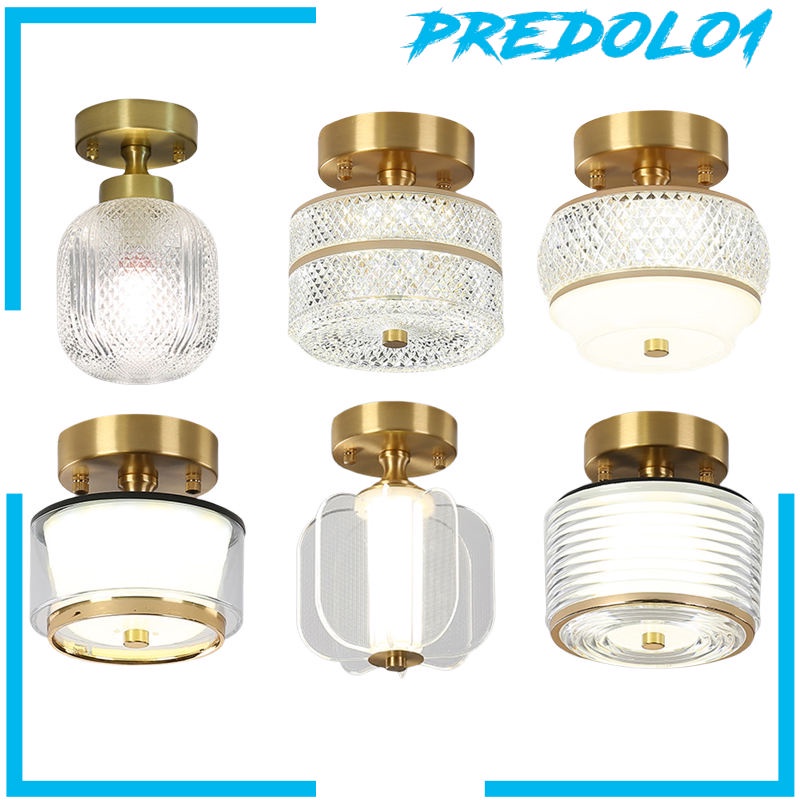 (Predolo1) Lampu Plafon Dimmable Tiga Warna Bahan Tembaga Untuk Koridor / Kamar Tidur