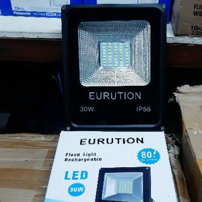 Lampu sorot tembak 30w Eurution gantung 30watt tipis cahaya putih kuning