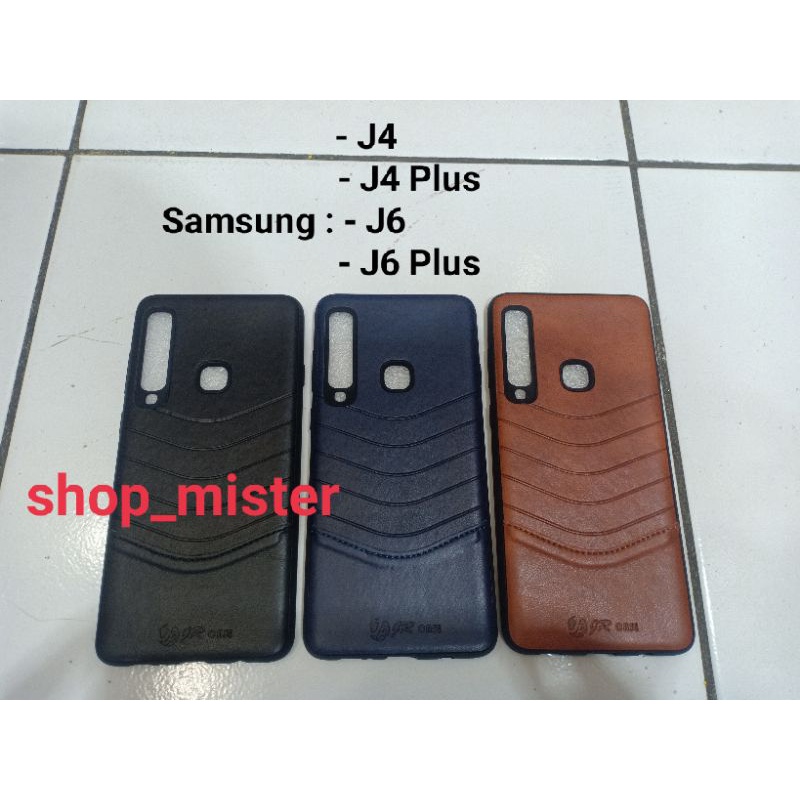 Case Softcase Silikon Leather Kulit Samsung J4 | J4+ J4 Plus | J6 | J6+ J6 Plus