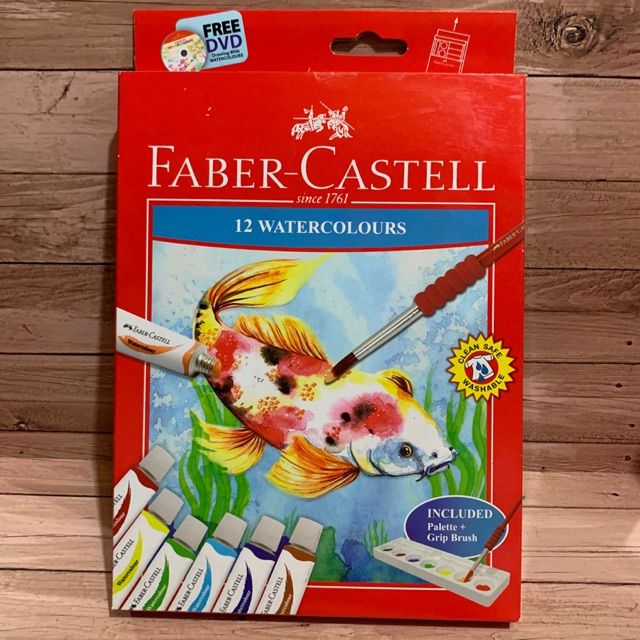 

Watercolours 12warna faber castell / cat air faber castell 12 warna / watercolor / cat air