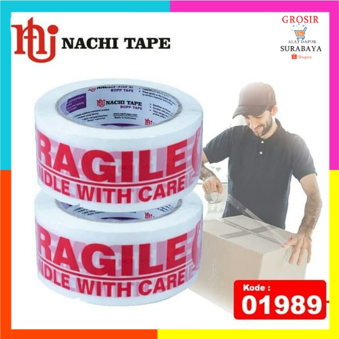

LAKBAN 2 inch NACHI PRINTING FRAGILE / LAKBAN FRAGILE NACHI
