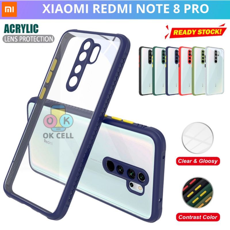 Ume Miqilin Soft Case Transparan Clear Redmi Note 8 Pro - Case Colour No Matte Dove Redmi Note 8pro