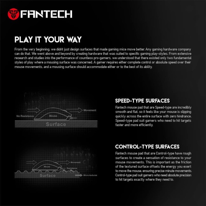 Mousepad Fantech Vigil MP292 - Mouse Pad Gaming MP 292 Fantech