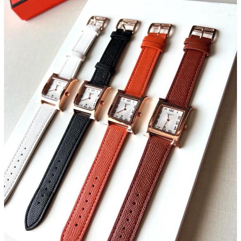 JAM WANITA IMPORT PREMIUM HEURE EPSOM WHITE DIAL WOMAN SIGANTURE WATCH SPO