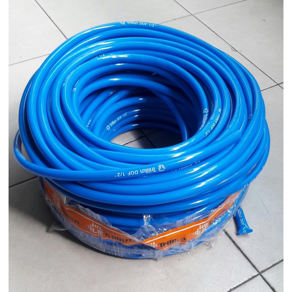 SELANG AIR TRILLIUN DOP 1/2 INCHI/SELANG ELASTIS TEBAL 2MM /SELANG TAMAN