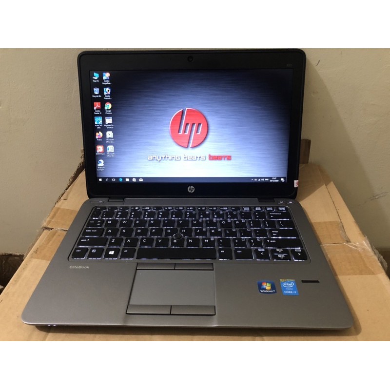 Laptop Hp Elitebook 820 G2 Core i7 Gen 5 RAM 8GB SSD 256 Slim Murah Win 10