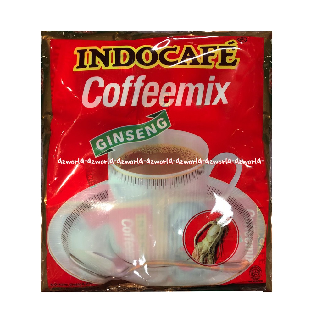 Indocafe Coffeemix Gingseng Isi 30sachet Coffee Mix Indo Cafe Merah Jahe Indokafe Cofe mix Gingseng Merah Red Gingseng 30 Sachet