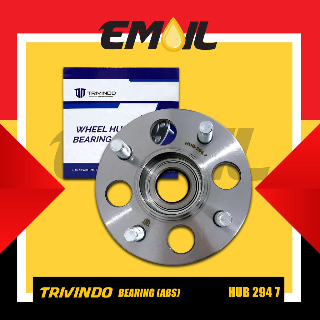 Wheel hub nap roda belakang Honda jazz old Brio ABS HUB-294.7 Trivindo