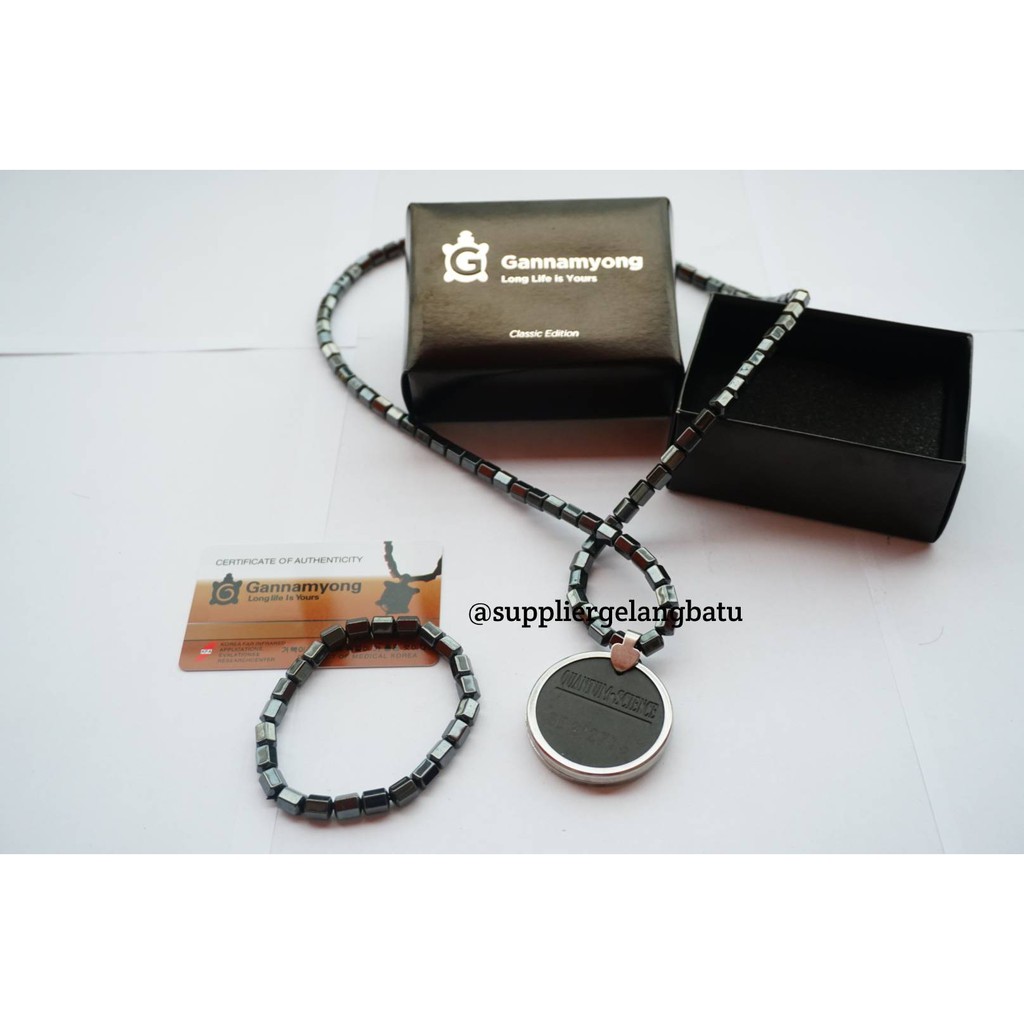 PROMO Kalung bioglass quantum HIJAU BIOMAGNET bonus gelang sertifikat